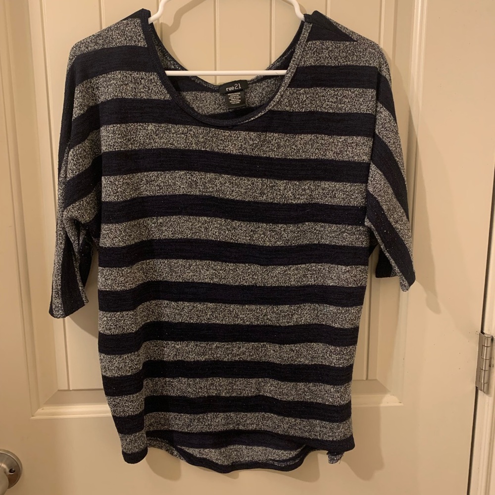 Rue21 Striped Sweater Blouse